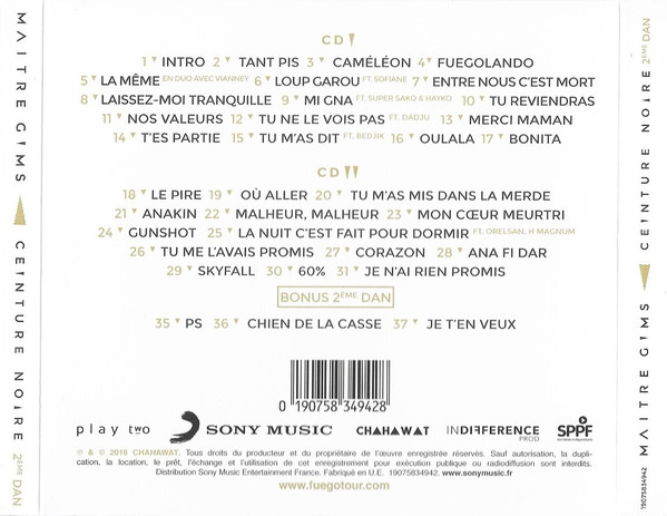 Maitre Gims Ceinture Noire 2eme DAN